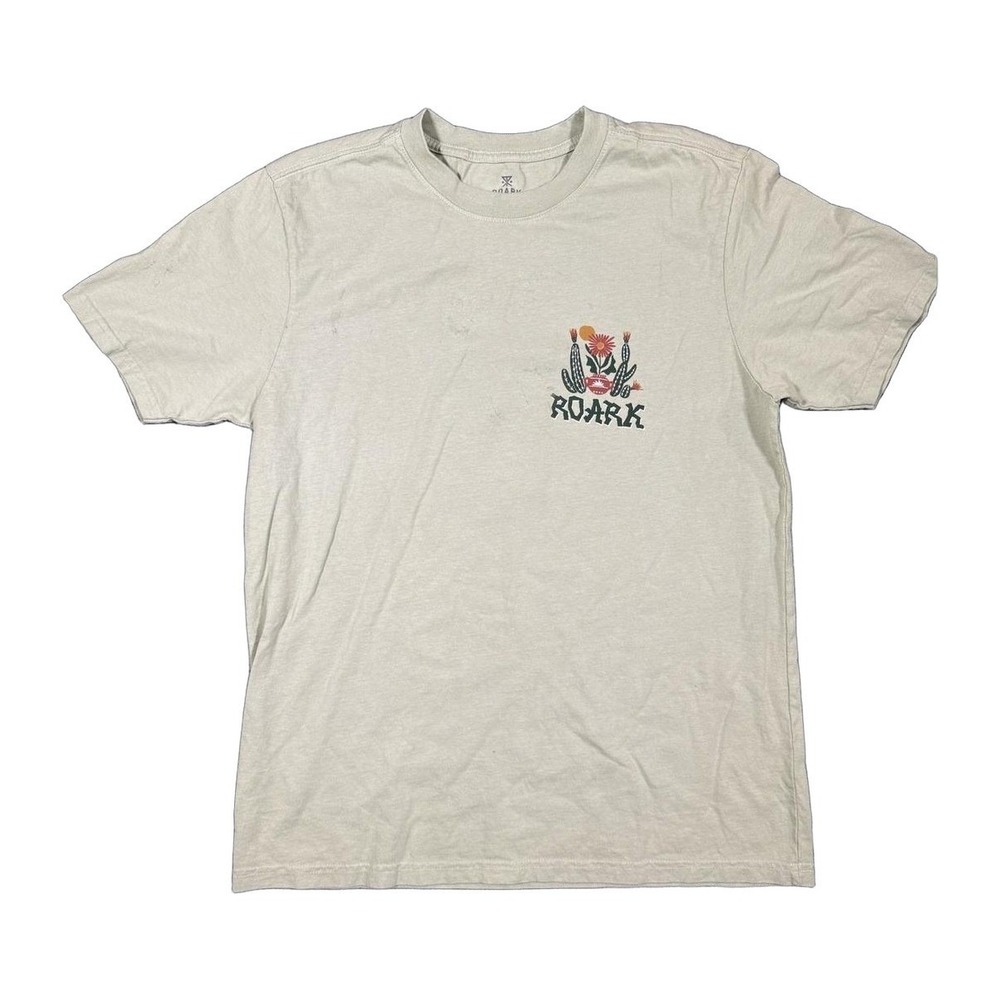 NWOT Roark Seek and Explore Cactus Graphic Tee Sage Green Mens Medium